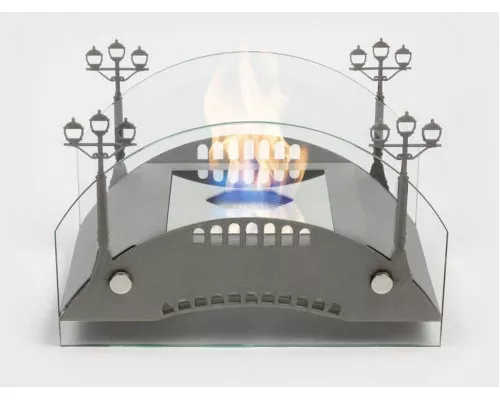 Биокамин настольный Lux Fire "Пушкинский мост" S (серебро) Биокамин настольный Lux Fire "Пушкинский мост" S (серебро)